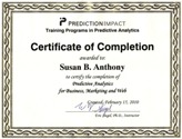 predictive analytics certificate